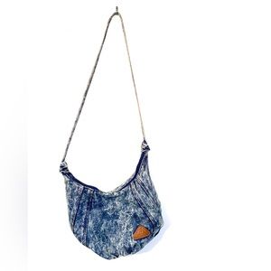 Cool Blues Boggo Blue Stone Wash Denim Shoulder Bag Purse